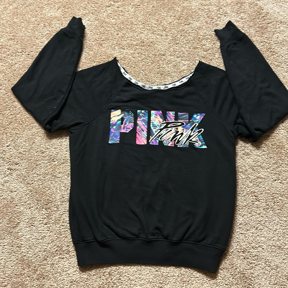 Victoria’s Secret PINK Off The Shoulder Sweatshirt